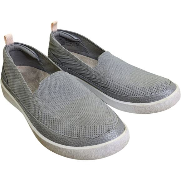 Vionic Sidney Slip On Loafers Gray Knit Size 6.5 Comfort Walking Travel Shoes - Picture 2 of 10